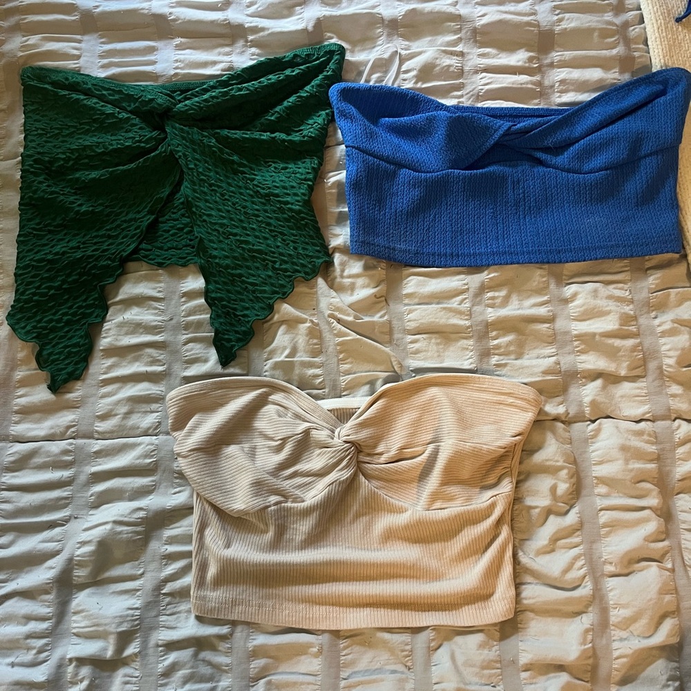 Lot Of Three Tube Tops Size Small